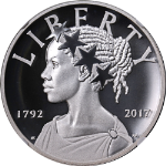 2017-W Enhanced Finish 225th Anniv. American Liberty 1oz Silver NGC SP70 - STOCK