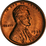 1936-S Lincoln Cent Choice BU - STOCK