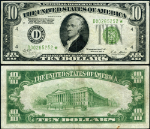 FR. 2002 D* $10 1928-B Federal Reserve Note Cleveland D-* Block DGS VF Star