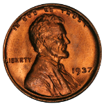 1937-P Lincoln Cent Choice BU - STOCK