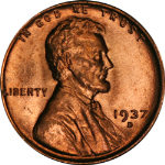 1937-D Lincoln Cent Choice BU - STOCK