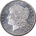 1887-P Morgan Silver Dollar PCGS MS64 PL Blast White Superb Eye Appeal