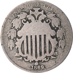 1869 Shield Nickel