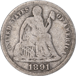 1891-O Seated Liberty Dime