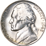 1942-S Jefferson Nickel - GEMMY