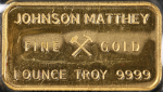 Vintage Johnson Matthey London Mint 1.0 Ounce Gold Bar .9999 Fine OGP Sealed