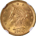 1900-P Liberty Gold $2.50 NGC MS66 Superb Eye Appeal Strong Strike