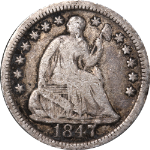 1847-P Seated Liberty Half Dime