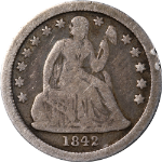 1842-O Seated Liberty Dime