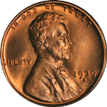 1939-S Lincoln Cent Choice BU - STOCK