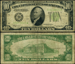 FR. 2005 D* $10 1934 Federal Reserve Note Non-Mule Cleveland D-* Block DGS Fine Star