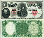 FR. 91 $5 1907 Legal Tender XF - Stain(s)