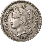 1881 Three (3) Cent Nickel