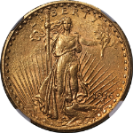 1916-S Saint-Gaudens Gold $20 NGC MS62 Nice Eye Appeal Nice Strike