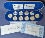 Canada Sterling Silver $20 Powered in Flight 10pc Coin Set 31.1gr .925 Fine OGP