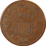 1869 Two (2) Cent Piece