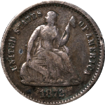 1872-P Seated Liberty Half Dime