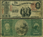 LaCrosse WI-Wisconsin $1 1875 National Bank Note Ch #2344 LaCrosse NB Fine