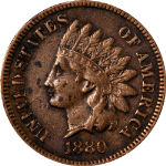 1880 Indian Cent - Cleaned