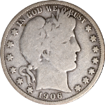 1906-D Barber Half Dollar