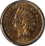 1859 Indian Cent PCGS MS64 Superb Eye Appeal Strong Strike