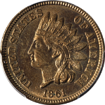 1861 Indian Cent PCGS MS64 Great Eye Appeal Strong Strike