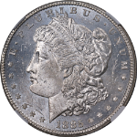 1885-P Morgan Silver Dollar NGC MS64 PL Blast White Superb Eye Appeal