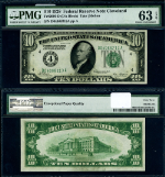 FR. 2000 D $10 1928 Federal Reserve Note Cleveland D-A Block Choice PMG CU63 EPQ