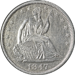 1847-O Seated Half Dollar AU/BU Details Great Eye Appeal Strong Strike
