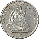 1867-S Seated Half Dollar AU/BU Details Great Eye Appeal Strong Strike