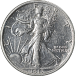 1917-D Obverse Walking Liberty Half AU/BU Details Great Eye Appeal Strong Strike