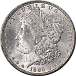 1885-O Morgan Silver Dollar Die Breaks WOW VAM 25A PCGS MS65 Blast White