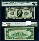 FR. 2000 D $10 1928 Federal Reserve Note Cleveland D-A Block Gem PMG CU65 EPQ