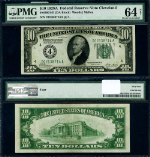 FR. 2001 D $10 1928-A Federal Reserve Note Cleveland D-A Block Choice PMG CU64 NET