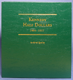 Used Littleton Kennedy Half Dollar 1964-1987 Album - Archival Quality, No Coins