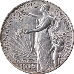 1915-S Panama-Pacific Commem Half Dollar Nice AU/BU Nice Eye Appeal Nice Strike