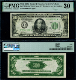FR. 2202 D $500 1934 Federal Reserve Note Cleveland D-* Block DGS PMG VF30 Star