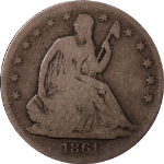 1861-P Seated Half Dollar