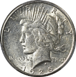 1925-S Peace Dollar PCGS MS61 Nice Luster Decent Eye Appeal