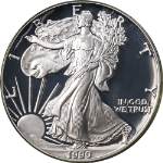 1990-S Silver American Eagle $1 PCGS PR69 DCAM