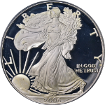 2006-W Silver American Eagle $1 PCGS PR69 DCAM First Strike Label