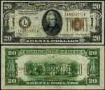 FR. 2305 $20 1934-A Hawaii Note L-A Block VF+