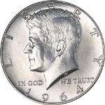 1964-D Kennedy Half Dollar - Doubled Die Obverse - GEMMY