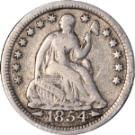 1854-P Seated Liberty Half Dime