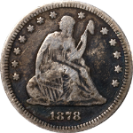 1878-P Seated Liberty Quarter