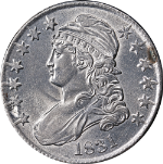 1831 Bust Half Dollar Nice BU Details 0-110 R.3 Nice Eye Appeal Strong Strike