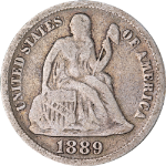 1889-P Seated Liberty Dime