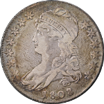 1808/7 Bust Half Dollar Nice VF 0-101 R.1 Nice Eye Appeal Nice Strike