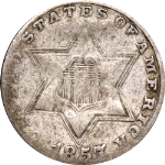 1857 Three (3) Cent Silver