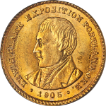 1905 Lewis and Clark Commemorative Gold $1 PCGS MS64 Superb Eye Appeal